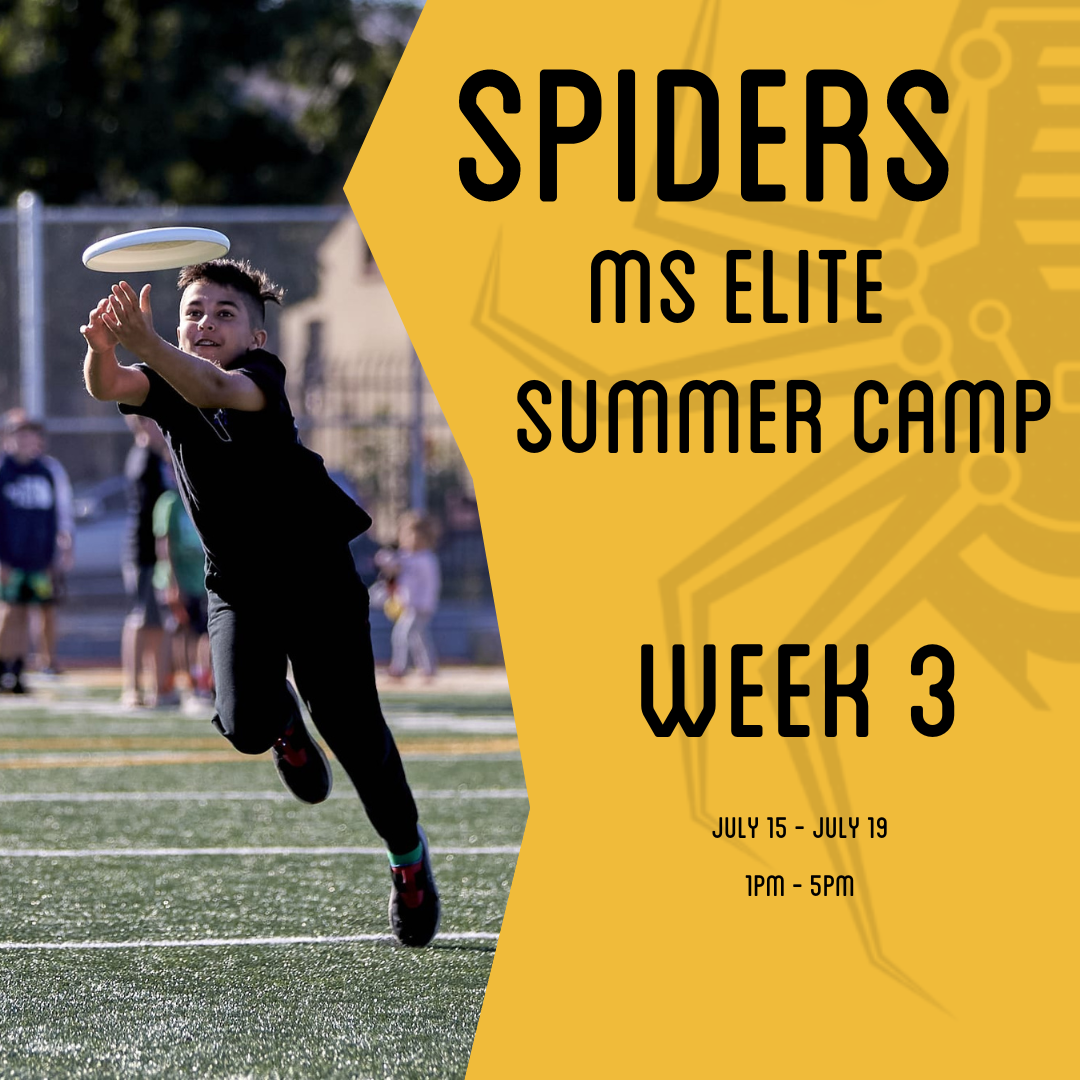 UltiCal - Oakland Spiders Middle School Elite Camp Week 3 2024